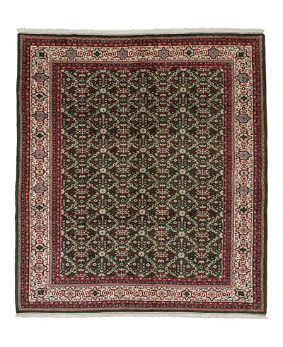 Bloomingdale's Persian Sarouk Area Rug 7' 0 X 9' 5 In Green