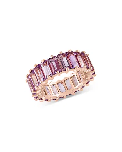 Bloomingdale's Pink Amethyst Eternity Band In 14k Rose Gold - Exclusive In White/rose Gold