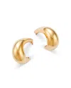 Bloomingdale's Polished Dome J Hoop Earrings In 14k Yellow Gold In Gold