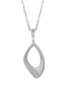 Bloomingdale's Polished Freeform Openwork Pendant Necklace In Sterling Silver, 18 In Silver