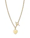 Bloomingdale's Polished Heart Toggle Necklace In 14k Yellow Gold, 17 - Exclusive In Gold
