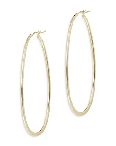 Bloomingdale's Polished Oval Hoop Earrings In 14k Yellow Gold - Exclusive