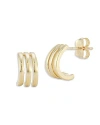 Bloomingdale's Polished Small Triple Hoop Earrings In 14k Yellow Gold - 100% Exclusive In Gold