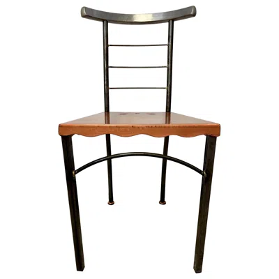 Pre-owned Bloomingdale's Postmodern Side Chair Bloomingdales In Black