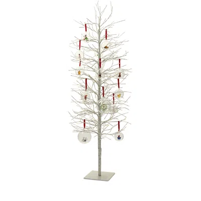 Bloomingdale's Pre Lit 60 Faux Birch Tree In Multi