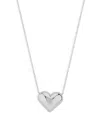 Bloomingdale's Puffed Heart Pendant Necklace In Sterling Silver, 18 - Exclusive In Silver