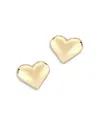 Bloomingdale's Puffed Heart Studs In 14k Yellow Gold - Exclusive In Gold