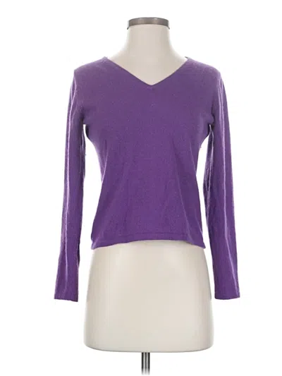 Pre-owned Bloomingdale's Pullover Sweater In Purple