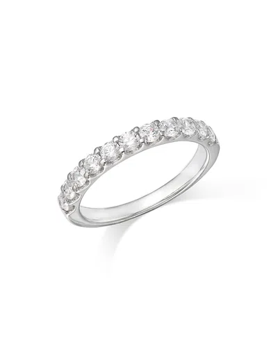 Bloomingdale's Round Cut Certified Diamond Band In 14k White Gold, 0.75 Ct. T.w. - Exclusive