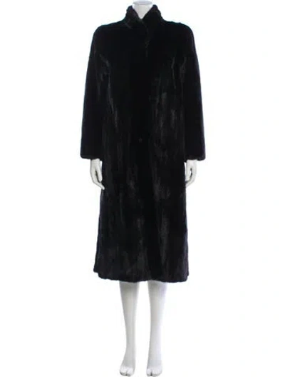 Pre-owned Bloomingdale's Sable Fur Coat In Black