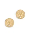 Bloomingdale's Sand Dollar Stud Earrings In 14k Yellow Gold - Exclusive In Gold