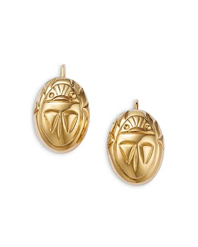 Bloomingdale's Scarab Drop Earrings In 14k Yellow Gold
