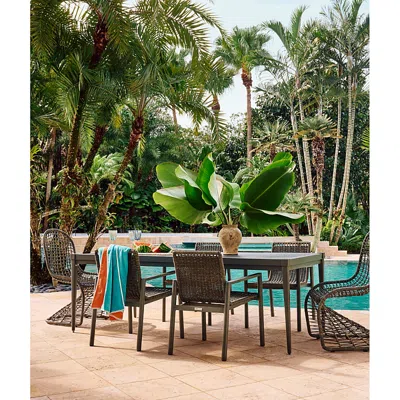 Bloomingdale's Universal Seneca Dining Table In Metal/charcoal
