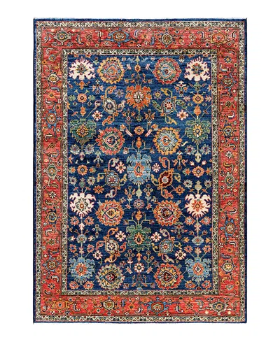 Bloomingdale's Serapi M0103-297 Area Rug, 4'3x6'1 In Blue