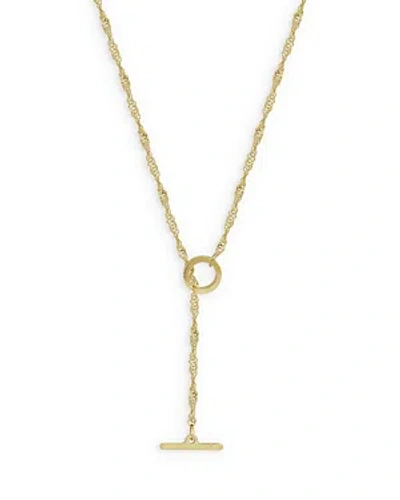 Bloomingdale's Singapore Link Lariat Toggle Necklace In 14k Yellow Gold, 18 - Exclusive