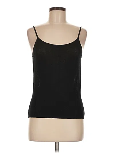 Pre-owned Bloomingdale's Sleeveless Top Black Scoop Neck Tops