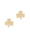 Bloomingdale's Small Clover Stud Earrings In 14k Yellow Gold - Exclusive In Gold