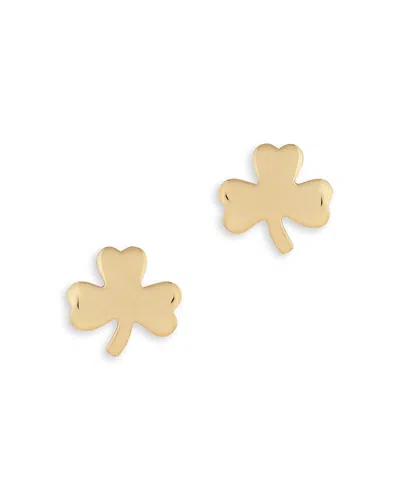 Bloomingdale's Small Clover Stud Earrings In 14k Yellow Gold - Exclusive