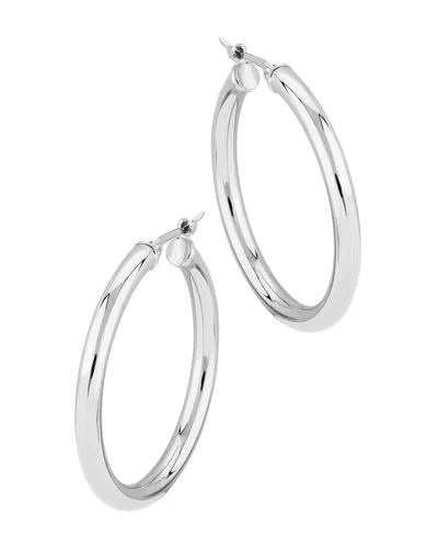 Bloomingdale's Small Hoop Earrings In 14k White Gold - Exclusive