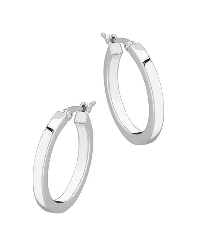 Bloomingdale's Small Square Tube Hoop Earrings In 14k White Gold - Exclusive