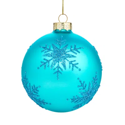 Bloomingdale's Snowflake Glass Ball - Exclusive In Blue