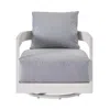 Bloomingdale's Universal South Beach Swivel Chair In White/chalk