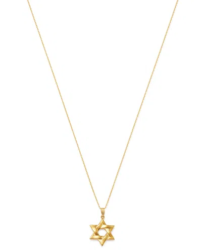 Bloomingdale's Star Of David Pendant Necklace In 14k Yellow Gold, 18 - Exclusive