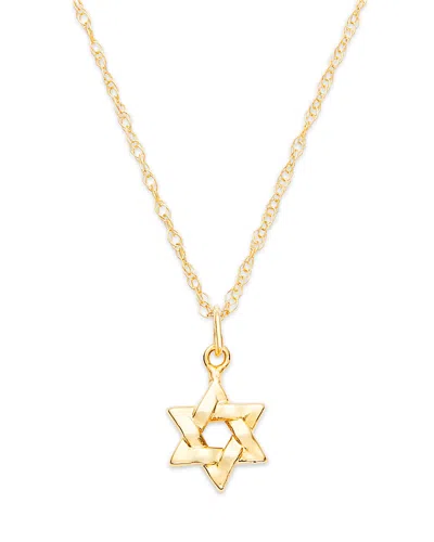 Bloomingdale's Star Of David Pendant Necklace In 14k Yellow Gold, 18