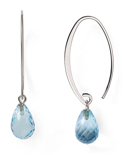 Bloomingdale's Sterling Silver & Blue Topaz Drop Earrings - Exclusive