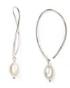 Bloomingdale's Sterling Silver And Cultured Freshwater Pearl Sweep Drop Earrings, 5mm - Exclusive In Silver