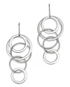 Bloomingdale's Sterling Silver Cascading Circle Drop Earrings - Exclusive In Silver