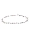 Bloomingdale's Sterling Silver Figure Eight Chain Bracelet - Exclusive In Silver