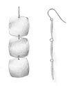Bloomingdale's Sterling Silver Hammered Cushion Drop Earrings - Exclusive In Silver