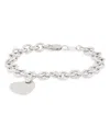 Bloomingdale's Sterling Silver Heart Tag Bracelet - Exclusive In Silver