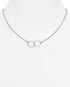 Bloomingdale's Sterling Silver Interlocking Pendant Necklace, 18 - Exclusive In Silver