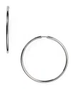 Bloomingdale's Sterling Silver Large Hoop Earrings - Exclusive In Silver