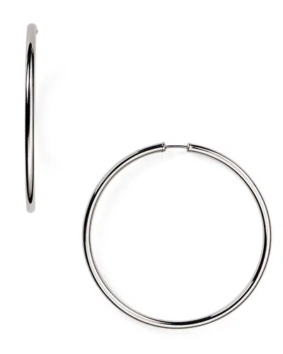 Bloomingdale's Sterling Silver Large Hoop Earrings - Exclusive