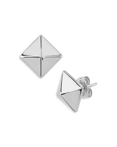 Bloomingdale's Sterling Silver Pyramid Studs - Exclusive