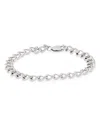 Bloomingdale's Sterling Silver Small Parallel Curb Chain Bracelet - Exclusive In Silver