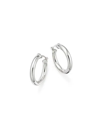 Bloomingdale's Sterling Silver Tube Hoop Earrings - Exclusive