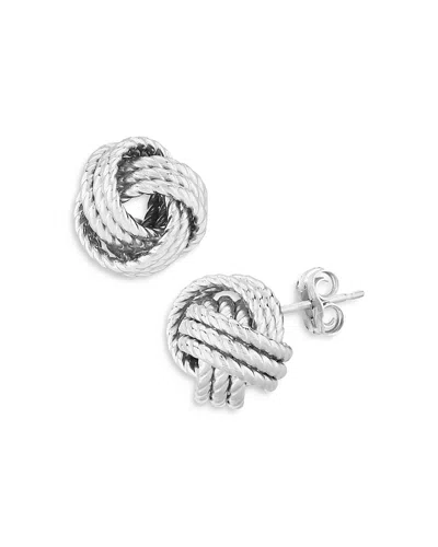 Bloomingdale's Sterling Silver Twisted Love Knot Stud Earrings - Exclusive