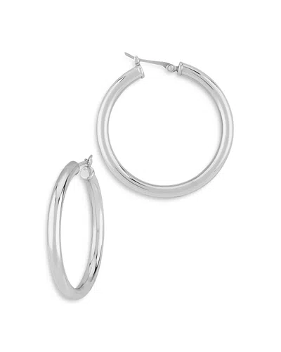 Bloomingdale's Tube Hoop Earrings In Sterling Silver - Exclusive