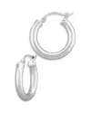 Bloomingdale's Tube Hoop Earrings In Sterling Silver - Exclusive In Silver