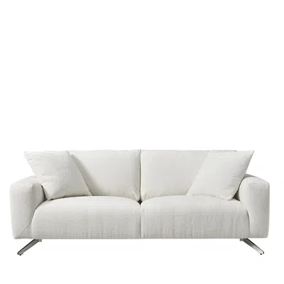 Bloomingdale's Tully Sofa In Rustic Velvet Cream