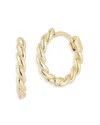 Bloomingdale's Twist Small Hoop Earrings In 14k Yellow Gold In Gold