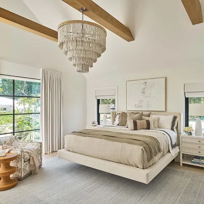 Bloomingdale's Sainte Anne Upholstered King Bed In Cream