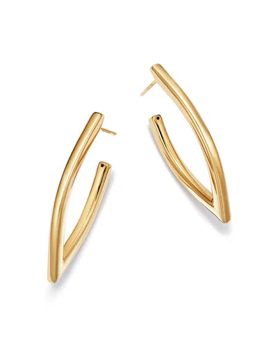 Bloomingdale's V-shape Hoop Earrings In 14k Yellow Gold - Exclusive
