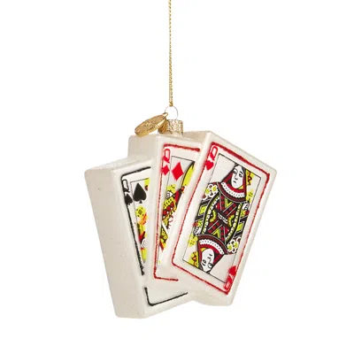 Bloomingdale's X Alice + Olivia Glass Deck Of Cards Ornament - Exclusive In Multi