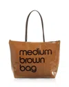 Bloomingdale's Zip Top Medium Brown Bag - Exclusive In Brown