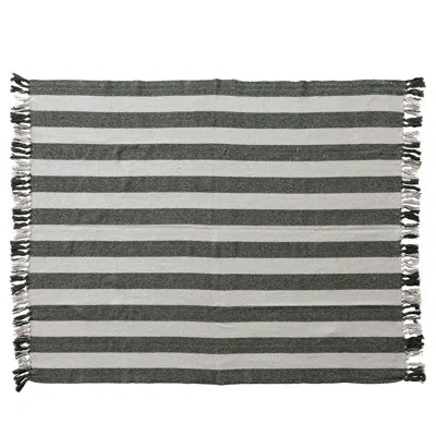 Bloomingville Cotton And Polyester Throw Blanket In Animal Print